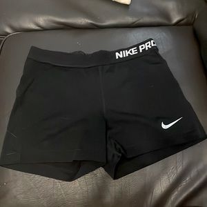 Black Nike Pro compression shorts